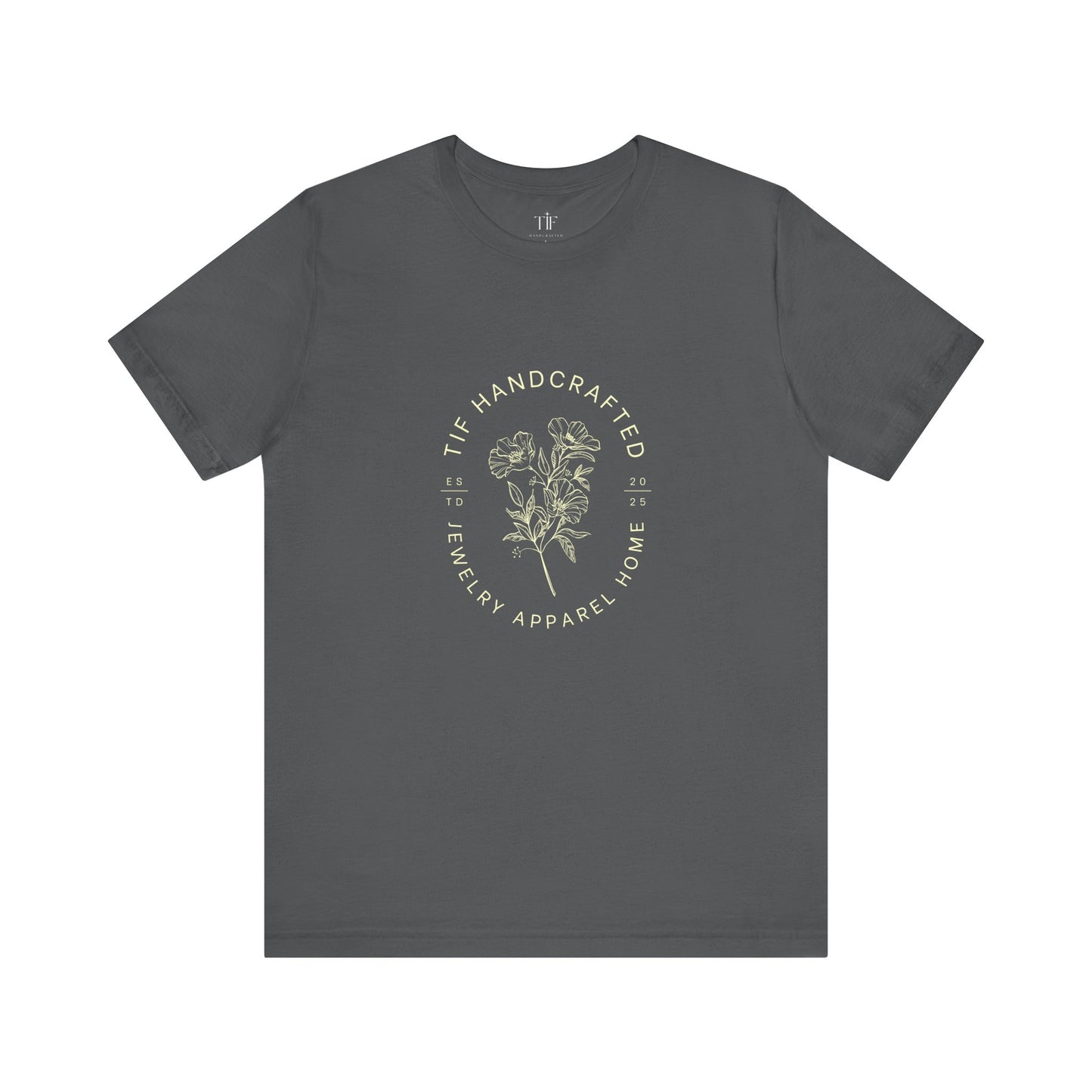 TIF Handcrafted Floral Logo Tee