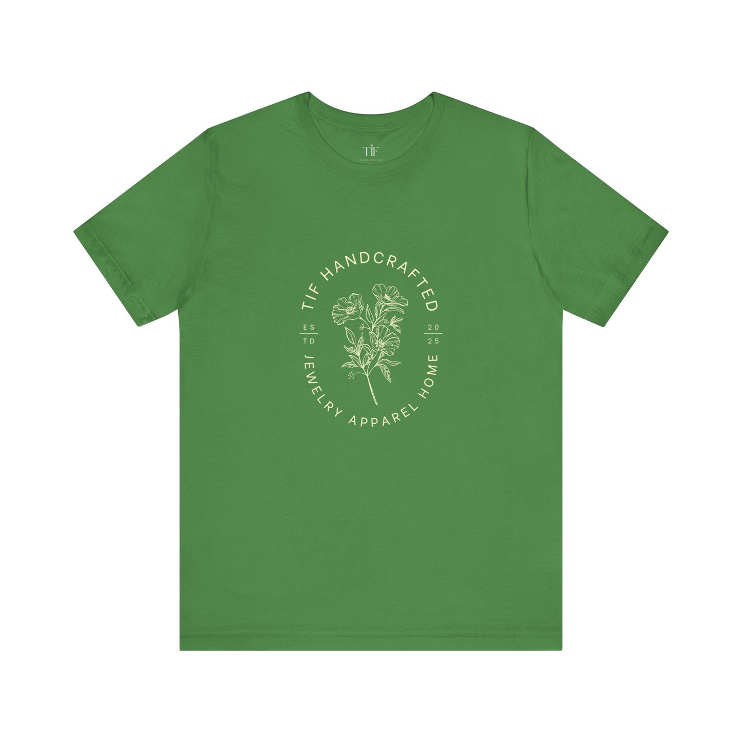 TIF Handcrafted Floral Logo Tee