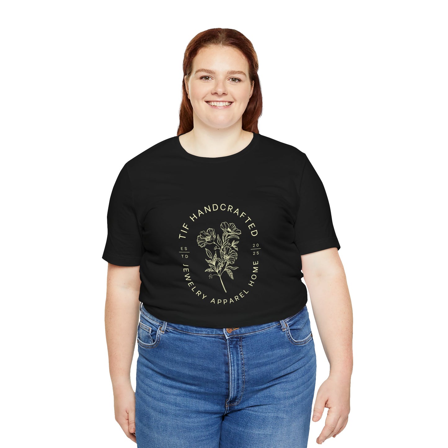 TIF Handcrafted Floral Logo Tee