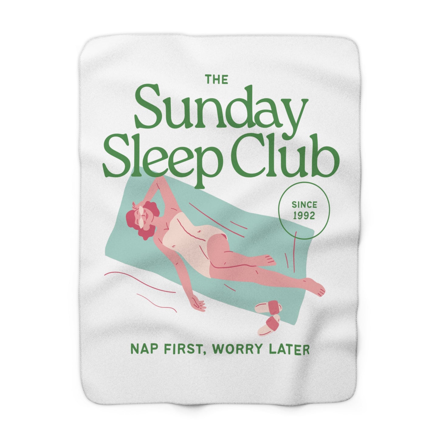 Sunday Sleep Club - Cozy Sherpa Fleece Blanket