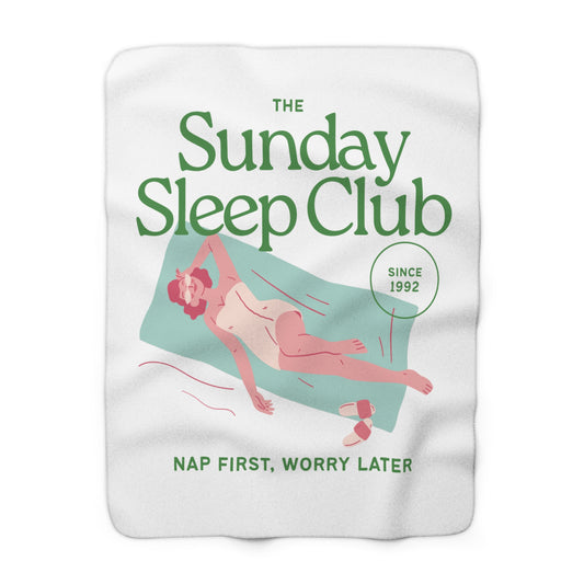 Sunday Sleep Club - Cozy Sherpa Fleece Blanket