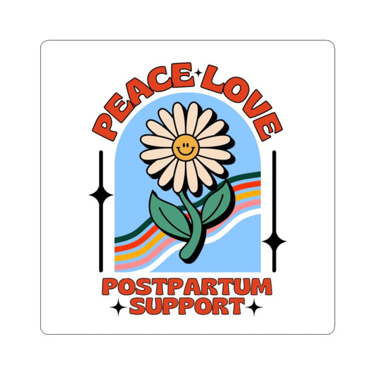 Peace, Love & Postpartum Support Stickers
