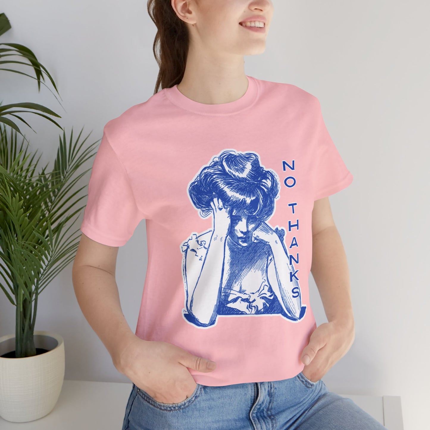 No Thanks Vintage Art Tee