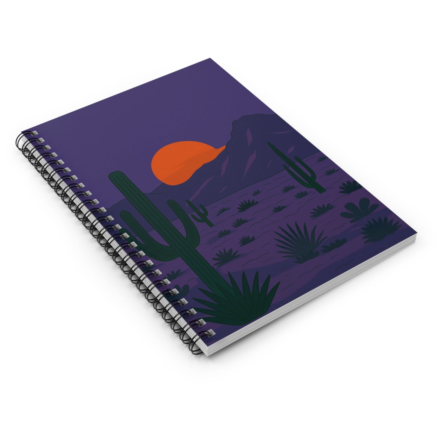 Desert Sunset Spiral Journal