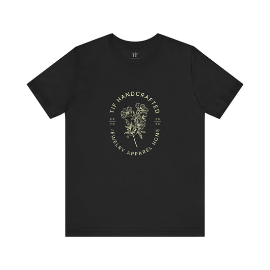 TIF Handcrafted Floral Logo Tee