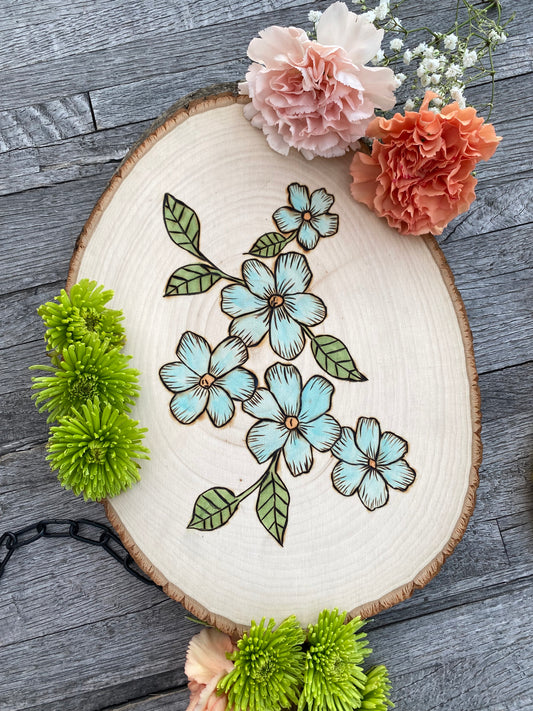 Blue Poppy Wall Hanging