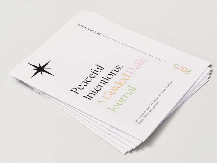 Peaceful Intentions:  A Guided Daily Journal